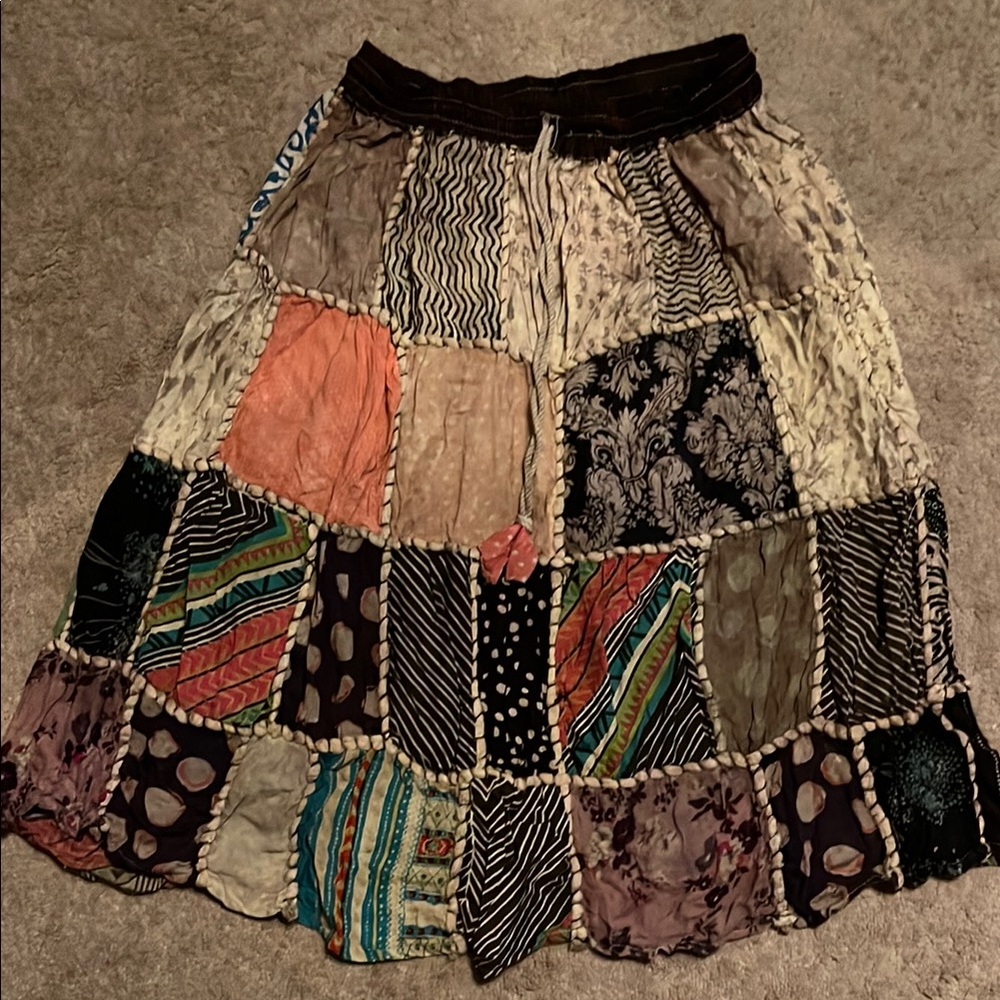 Patchwork Multicolor Skirt
